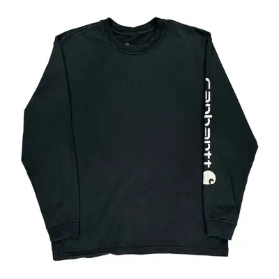 Carhartt Long Sleeve T-Shirt - Medium Black Cotton