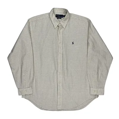 Ralph Lauren Checked Shirt - XL Blue Cotton