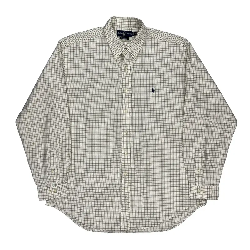 Ralph Lauren Checked Shirt - XL Blue Cotton