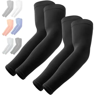 OutdoorEssentials UV Sun Protection Arm Sleeves - Compression Arm Sleeve, UV Arm Sleeves Men, Women - Golf Cooling Sleeves