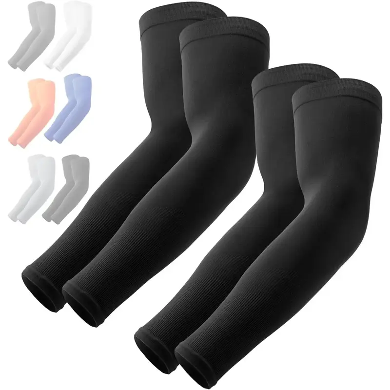 OutdoorEssentials UV Sun Protection Arm Sleeves - Compression Arm Sleeve, UV Arm Sleeves Men, Women - Golf Cooling Sleeves