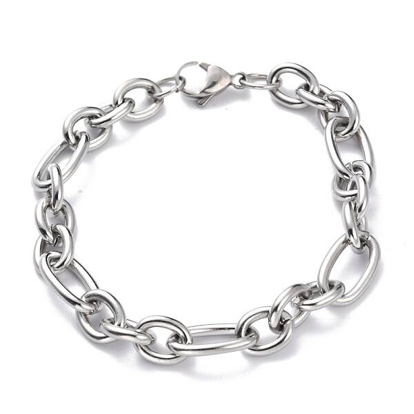 Tarnish Resistant 304 Stainless Steel Figaro Chain Bracelets
