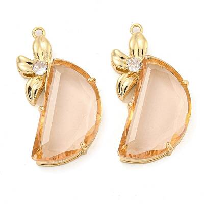 Brass with Glass Pendant