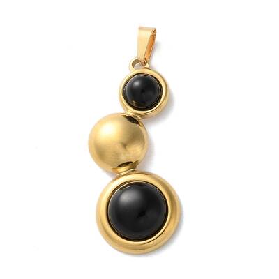 Natural Black Onyx(Dyed & Heated) Pendants
