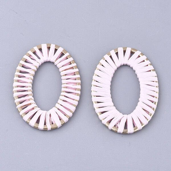 Handmade Raffia Woven Linging Rings