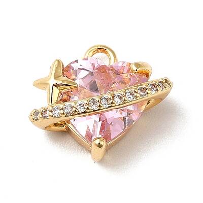 Brass Cubic Zirconia Charms