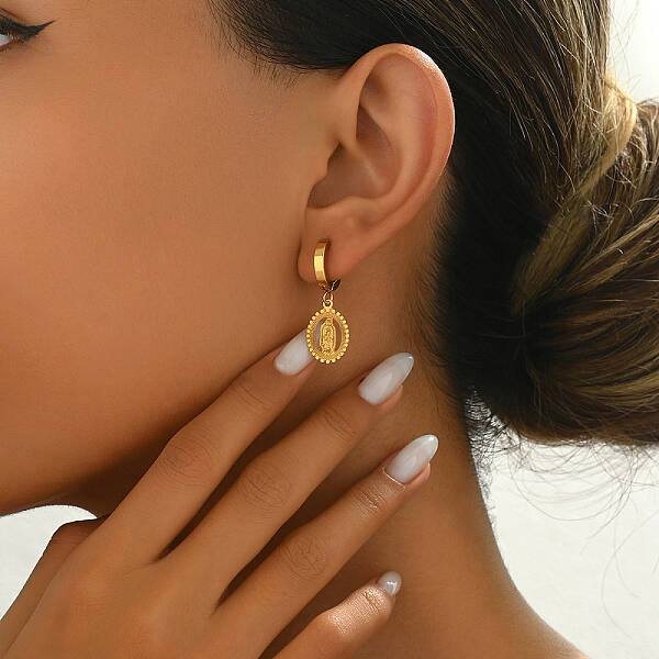 Elegant and Versatile Stainless Steel Hoop Earrings