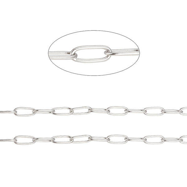 Tarnish Resistant 304 Stainless Steel Paperclip Chains