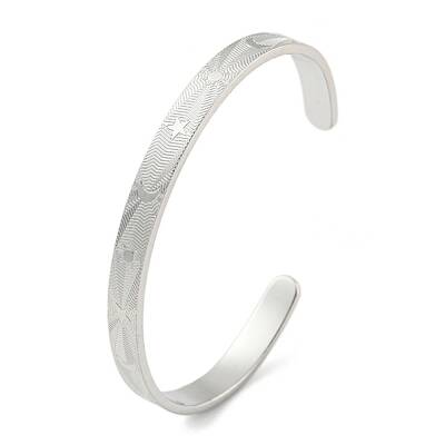 Stainless Steel Open Cuff Bangles for Women