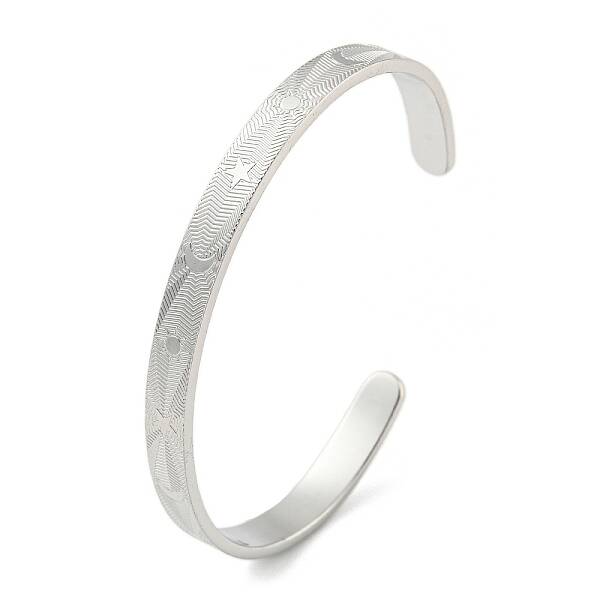 Stainless Steel Open Cuff Bangles for Women