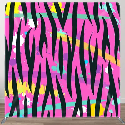 Aperturee Colorful Graffiti Splash Pink Backdrop Cover For Decor - Aperturee