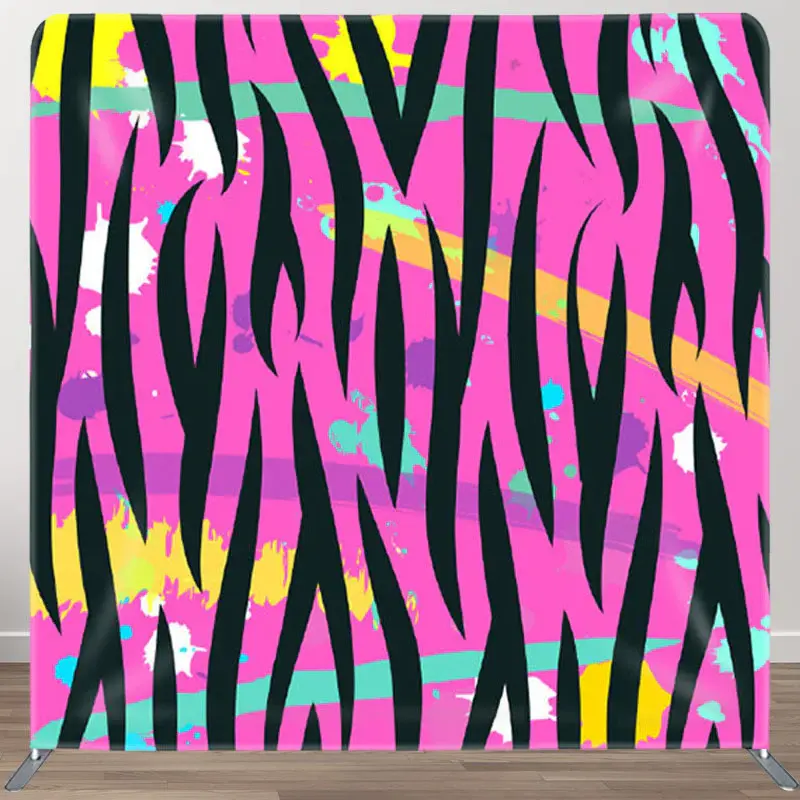 Aperturee Colorful Graffiti Splash Pink Backdrop Cover For Decor - Aperturee