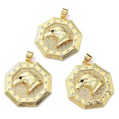 Brass with Cubic Zirconia Pendants