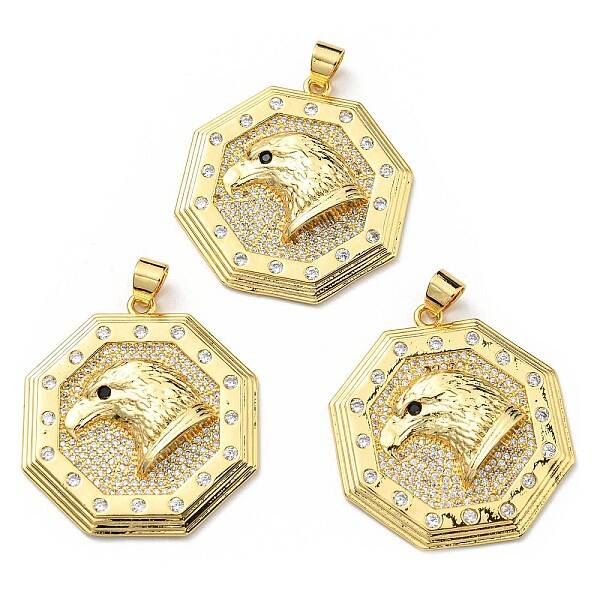 Brass with Cubic Zirconia Pendants