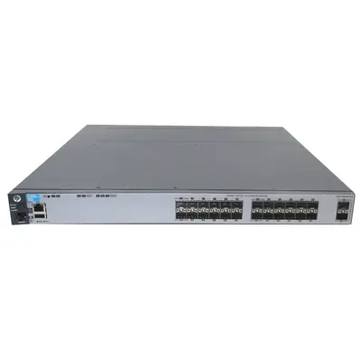 HP J9584A#ABA | Aruba 3800 Series 3800-24SFP-2SFP+ 24 x 1GbE SFP and 2 x 10GbE SFP+ Ports and 1 x Stacking Module Slot Layer ...
