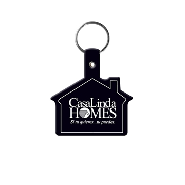 250 Custom House Flexible Key Tag - Split-Ring