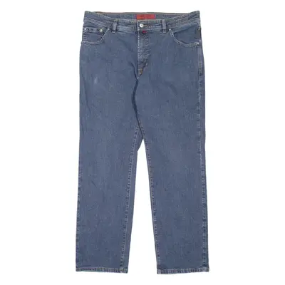 PIERRE CARDIN Dijon Mens Jeans Blue Regular Straight W36 L30