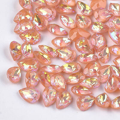 Pointed Back Resin Rhinestone Cabochons