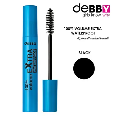 Debby 100%Volume Extra Waterproof Mascara Black