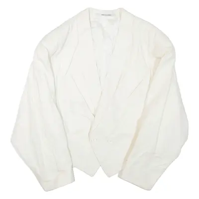 Mens Blazer Jacket White L