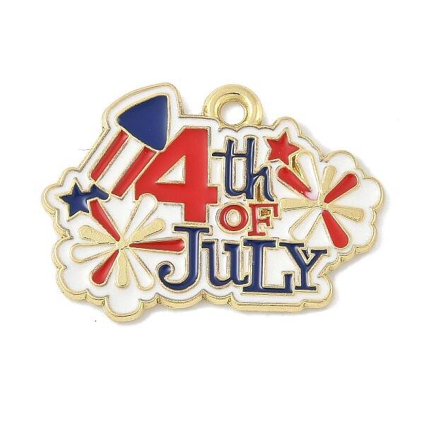 Independence Day Alloy Enamel Pandants