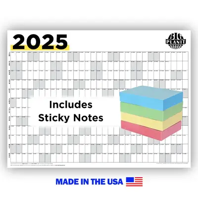 2025 Wall Calendar - Whole Year Planner, 48\