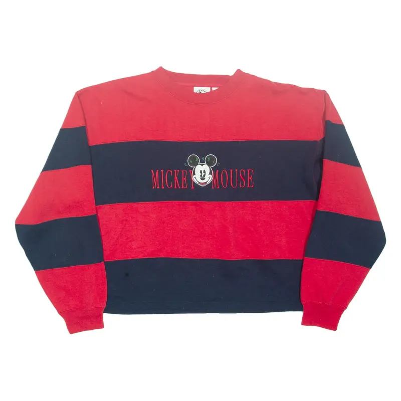 MICKEY & CO Cropped Womens Sweatshirt Red L