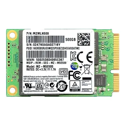 MZ-M5E500BW-A1 Samsung 850 EVO Series 500GB mSATA 6GB/s SATA 512MB Cache V-NAND Solid State Drive