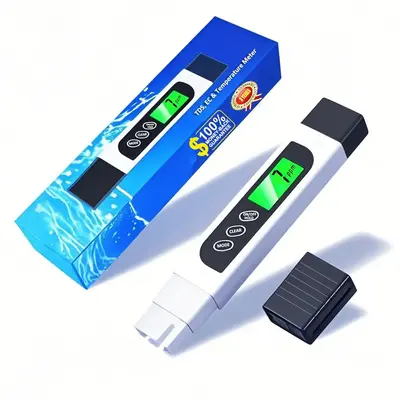 TDS Meter Digital Water Tester, Professional 3-in-1 TDS, Temperature and EC Meter with Carrying Case, 0-9999ppm, Ideal ppm Me...