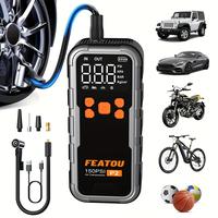 Featou P2 Pro Portable Tire Inflator 150PSI High-Pressure with Smart ON/OFF Hose Design, Lightweight 17oz Springtok, Cordless...