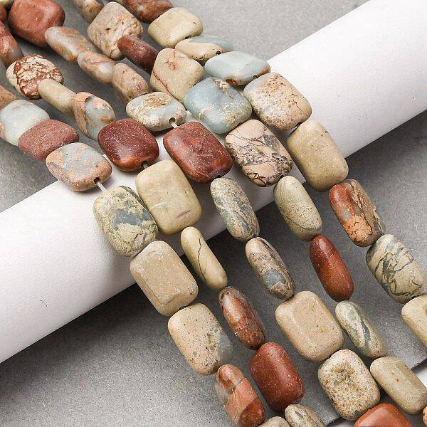 Natural Aqua Terra Jasper Beads Strands