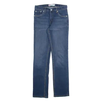 LEVI'S 511 Jeans Girls Blue Slim Straight Stone Wash W28 L30