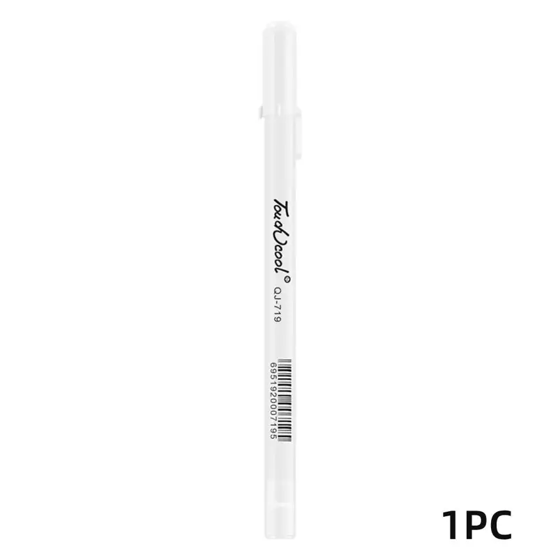 Letter Graphic White Gel Pen, 1 Count 0.8mm White Highlight Pen for Drawing, Smooth Ink Pen, Stationery for Adults, Office Ac...