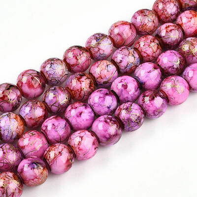 Baking Painted Glass Beads Strands