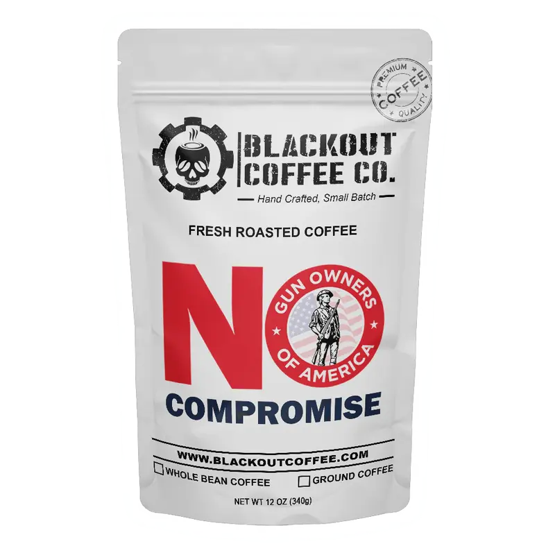 No Compromise GOA Medium Roast Coffee - 12 oz Coffee Each Bag - Fresh Roasted - Small Batch - Veteran - American Company - Wh...