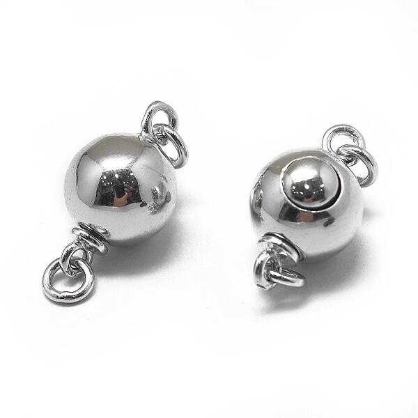 Anti-Tarnish Rhodium Plated 925 Sterling Silver Box Clasps