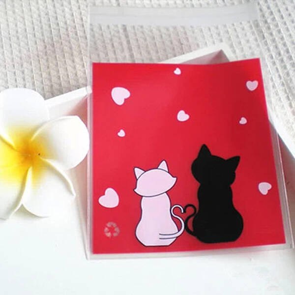 Kitten Printed Plastic Bags