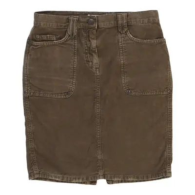Age 14 Blumarine Mini Skirt - 28W 18L Khaki Cotton | Size: 28