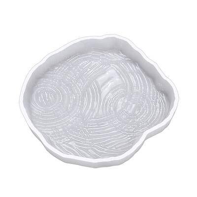 Living Room Tea Table Creative Home Decoration Resin Drop Glue Ripple Coaster Silicone Mold Square Coaster Tray Ornament