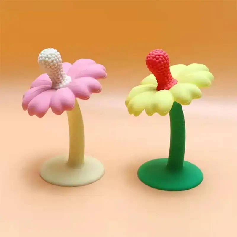Flower Shaped Teether, Cute Colorful Teething Relief Toy, Baby Teether, Newborn Teether, Infant Teether, Baby Soothing Teethe...