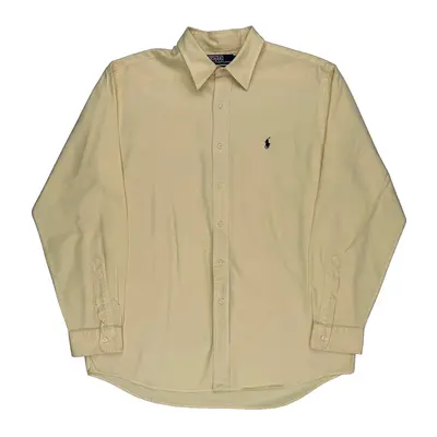 Lowell Sport Polo By Ralph Lauren Shirt - Large Beige Cotton | Size: large