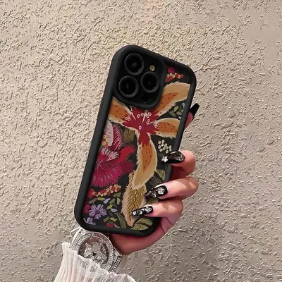 Floral Pattern Phone Case, Anti-drop Decorative Phone Protector Cover, Phone Accessories Compatible with iPhone 11 12 13 14 1...