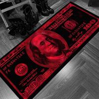 Creative Money Pattern Room Decor Floor Mat, 1 Count Non-slip Soft Floor Carpet, Decorative Area Rug for Home Living Room Be...