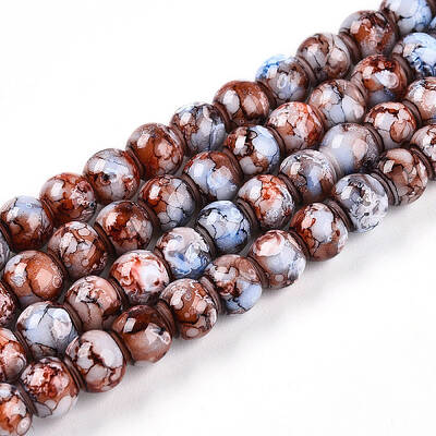 Baking Painted Glass Beads Strands