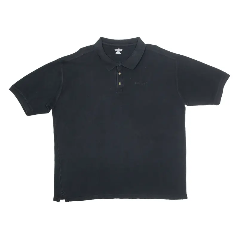 CARHARTT Mens Polo Shirt Black 2XL