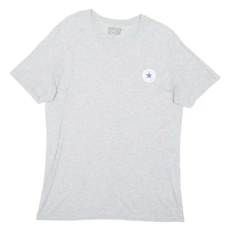 CONVERSE Mens T-Shirt Grey Crew Neck M