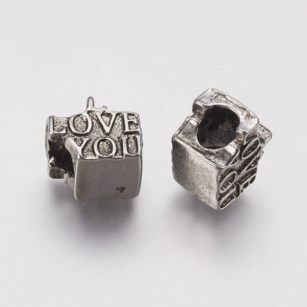 Ion Plating(IP) 304 Stainless Steel European Beads