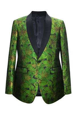 Paisley-501 Green - Mens Wholesale Blazers