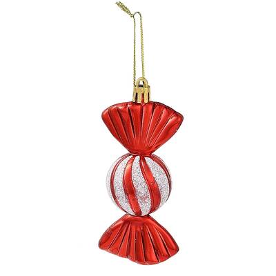 Christmas Electroplate Plastic Candy Pendants Decorations