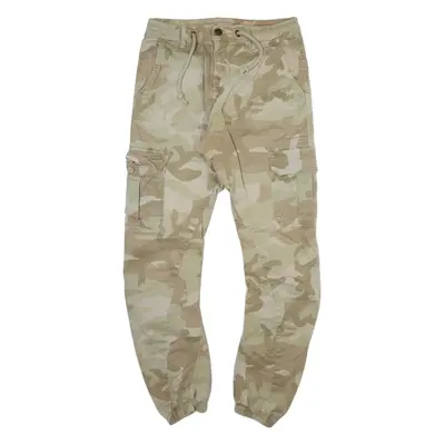 URBAN CLASSICS Camo Cargo Mens Trousers Green Regular Tapered W30 L28